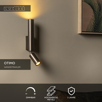 Lucide OTIMO - Wandstrahler / Wandleuchte - 2xGU10 - Kaffee | Essential